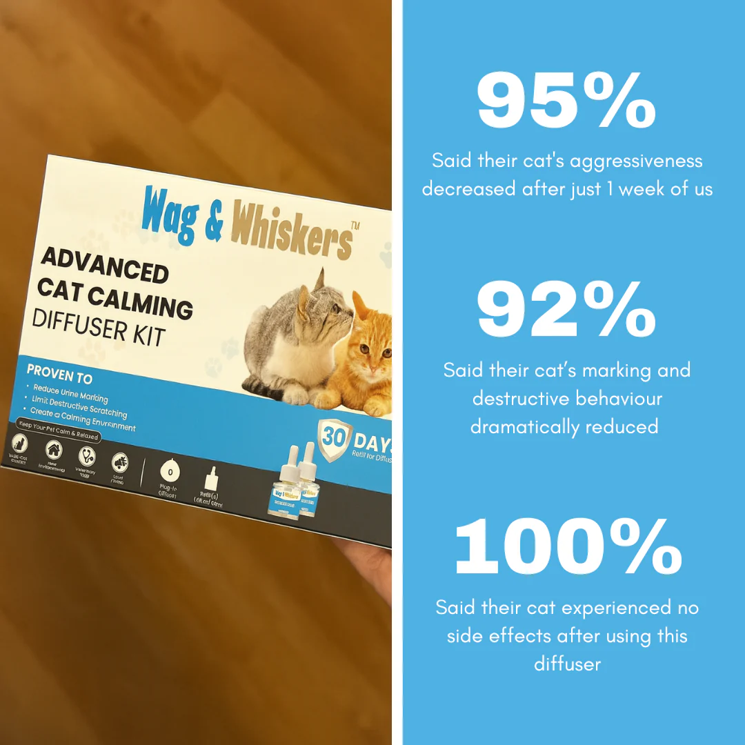 Wag&Whiskers - Cat Calming Diffuser | Dual-Pheromone Formula